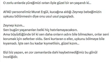 Zeynep bebeğin kurtarılma anı yürekleri ısıttı: Bakan Çiftçi'den duygusal paylaşım