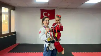 Minderin minik yıldızı: Milli sporcunun en büyük destekçisi 5 yaşındaki kızı