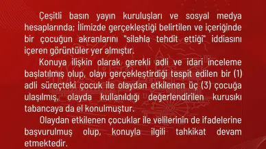 Amasya'da korkutan video: Akranlarını silahla tehdit edip sosyal medyada paylaştı