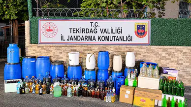 Tekirdağ'da dev sahte içki operasyonu: Tonlarca ürüne el konuldu