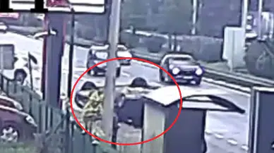 Trabzon'da korkutan kaza: Kontrolden çıkan araç takla attı