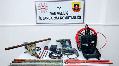 Tarihi bölgede define avcılarına jandarma baskını: Çok sayıda teknik cihaz ele geçirildi