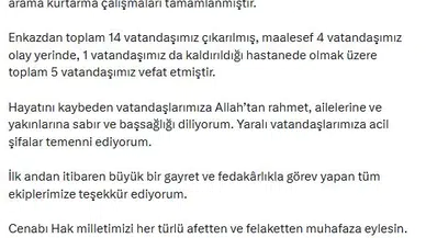 Maltepe'deki bina faciasında acı bilanço: Arama kurtarma çalışmaları sona erdi