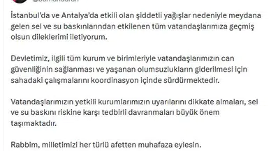 Sel felaketine karşı devletten koordineli müdahale mesajı