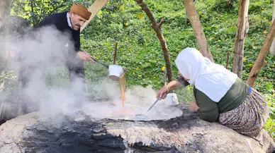 Hizan'da sonbahar bereketi: Dededen kalma yöntemlerle pekmez mesaisi