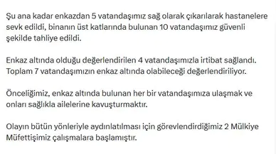 Maltepe'deki bina faciasında son durum: Bakan Çiftçi'den kritik açıklama