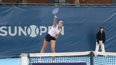 Samsun'da tenis heyecanı: Milli raketler kortta fırtına gibi esti
