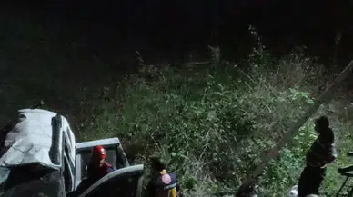 Araklı'da korkunç kaza: Bariyerleri aşan cip dere yatağına çakıldı