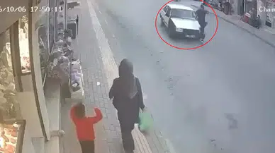 Bursa'da nefes kesen kaza: Otomobilin aynasına tutunarak hayata tutundu