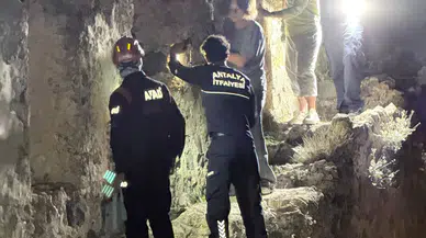 Alanya Kalesi'nde korku dolu anlar: Surlarda mahsur kalan turistler için kurtarma operasyonu