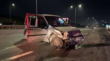 Kuzey Marmara Otoyolu'nda gece yarısı dehşeti: Kontrolden çıkan araç bariyerlere çarptı