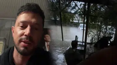 Murat Boz'un stüdyo kabusu: Sağanak yağışta mahsur kaldı