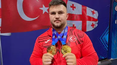 Halterde çifte gurur: Genç millilerden Avrupa'da altın madalya yağmuru