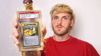 Pokémon kartı rekor kırdı: Logan Paul’un Pikachu kartı 16,5 milyon dolara satıldı