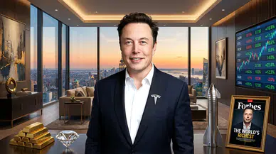 Net serveti 800 milyar doları aşan Elon Musk tarihte bir ilke imza attı