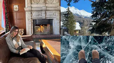 Cemiyetin ünlü ismi Pınar Sabancı St. Moritz'de 'sessizlik' molasında