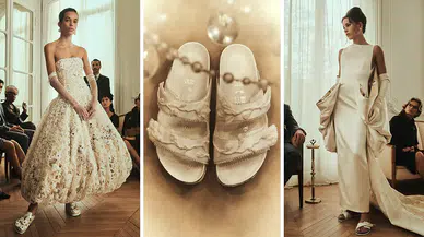 Birkenstock ve Danielle Frankel'den gelinler için ezber bozan iş birliği: Düğün ayakkabısı yerine düğün terliği geliyor