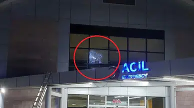 Samsun’da gece vakti dehşet: Hastane camına kurşun isabet etti