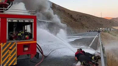 Erzincan’da facianın eşiğinden dönüldü: Boş otobüs küle döndü