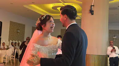 Aşkın rotası Japonya'dan Bolu'ya uzandı: Uzak Doğulu gelin halay çekerek herkesi şaşırttı