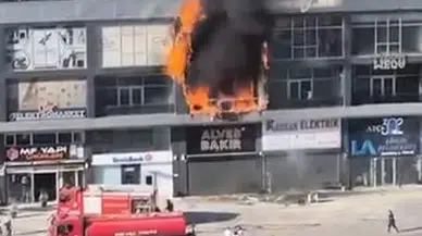 Yenimahalle’deki yangın çevre iş yerlerine sıçramadan söndürüldü