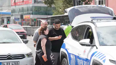 Eyüpsultan’da otomobil-taksi çarpışması gerilim yarattı