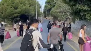 Balıkesir’de yangın sonrası çevre temizliği yapıldı