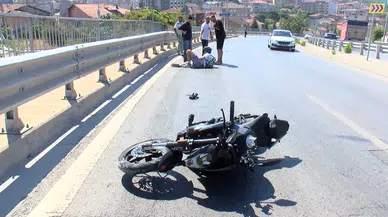 Maltepe’de motosiklet bariyerlere çarptı: 1 yaralı