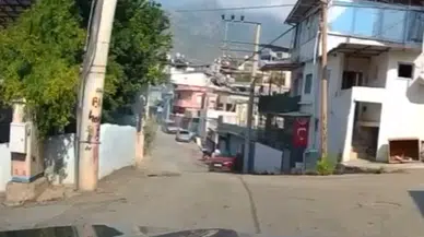 İskenderun'da geri manevra kazası kameraya yansıdı