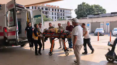 İnegöl'de ormanlık alanda traktör faciası