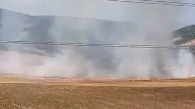 İnegöl'de tarla yangınına hızlı müdahale ile önlem alındı