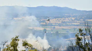 Çanakkale’de ormana sıçrayan yangın kontrol altında