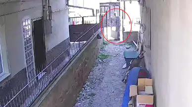 İznik'te hurdacı apartman kapısını çaldı: O anlar kamerada