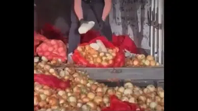 Haymana'da soğan yüklü TIR'a uyuşturucu baskını