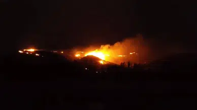 Sungurlu'da akşam saatlerinde dört noktada anız yangını: Alevler karayolu hattına sıçradı