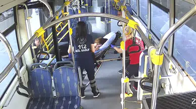 Kayseri'de halk otobüsü şoförü fenalaşan yolcuyu hastaneye ulaştırdı