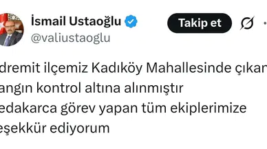 Edremit’teki yangın kontrol altına alındı