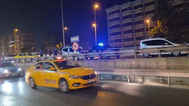 D-100'de polis takibi sonrası trafik durma noktasına geldi: Araçta arama yapıldı, sürücü serbest