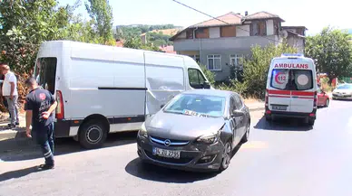 Ataşehir’de iki otomobilin karıştığı kazada 1 yaralı