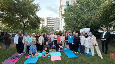 Anıttepe'de sağlık için bir araya geldiler: Bakan Memişoğlu parkta vatandaşlarla egzersiz yaptı