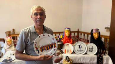 Emekli teknikeri İlhan Akmanlı'nın fırçasından Anadolu'nun kültürel mirası
