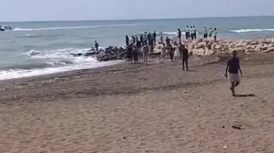Samandağ sahilinde denize giren çocuklardan biri kayboldu