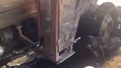 Eskipazar’da saman öğütülürken tarım makineleri küle döndü