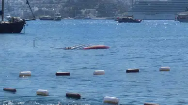 Bodrum Bardakçı Koyu’nda yelkenli tekne battı