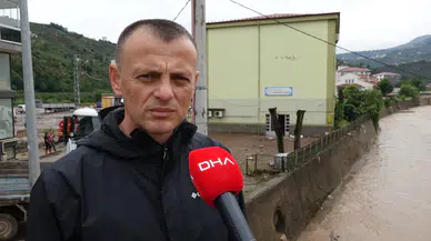 Keşap’ta sel sonrası 2 kişi için arama başlatıldı