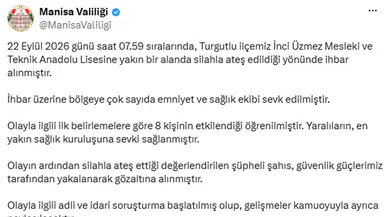 Turgutlu'da okul önünde dehşet anları: Av tüfekli saldırıda 8 kişi yaralandı