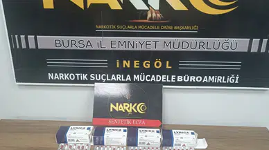 İnegöl'de zehir tacirlerine geçit yok: Operasyonda çok sayıda hap yakalandı