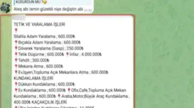 Sosyal medyada suç örgütü pazarlığı: Silahlı eylem için fiyat listesi hazırlayan 10 kişi yakalandı