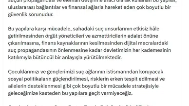 Burhanettin Duran'dan 'yeni nesil suç' uyarısı: Dijital ağlar üzerinden tehdit büyüyor