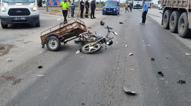 Manisa'da acı kaza: Sepetli motosiklet sürücüsü TIR'la çarpışarak can verdi